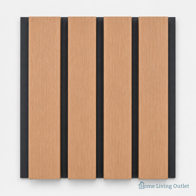 Composite Exterior Slat Wall Cladding - Waterproof, UV-Resistant - Standard Slat
