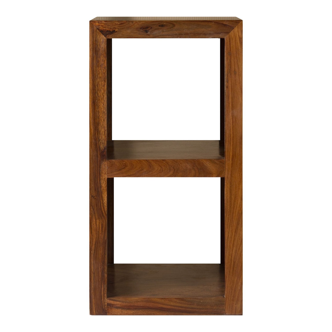 Corbin Sheesham Wood 2 Hole Shelving Bookcase