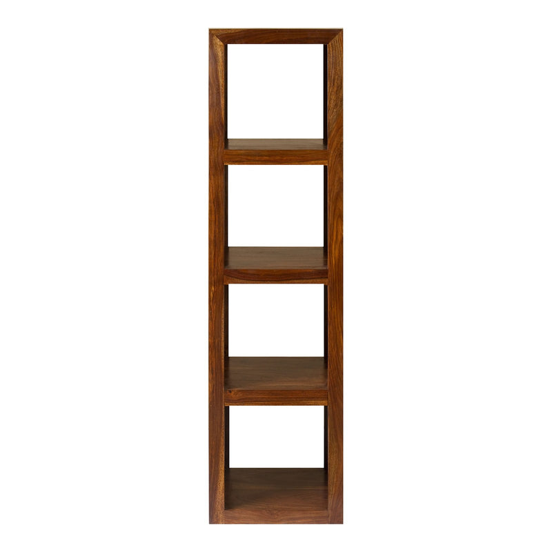 Corbin Sheesham Wood 4 Hole Shelving Bookcase