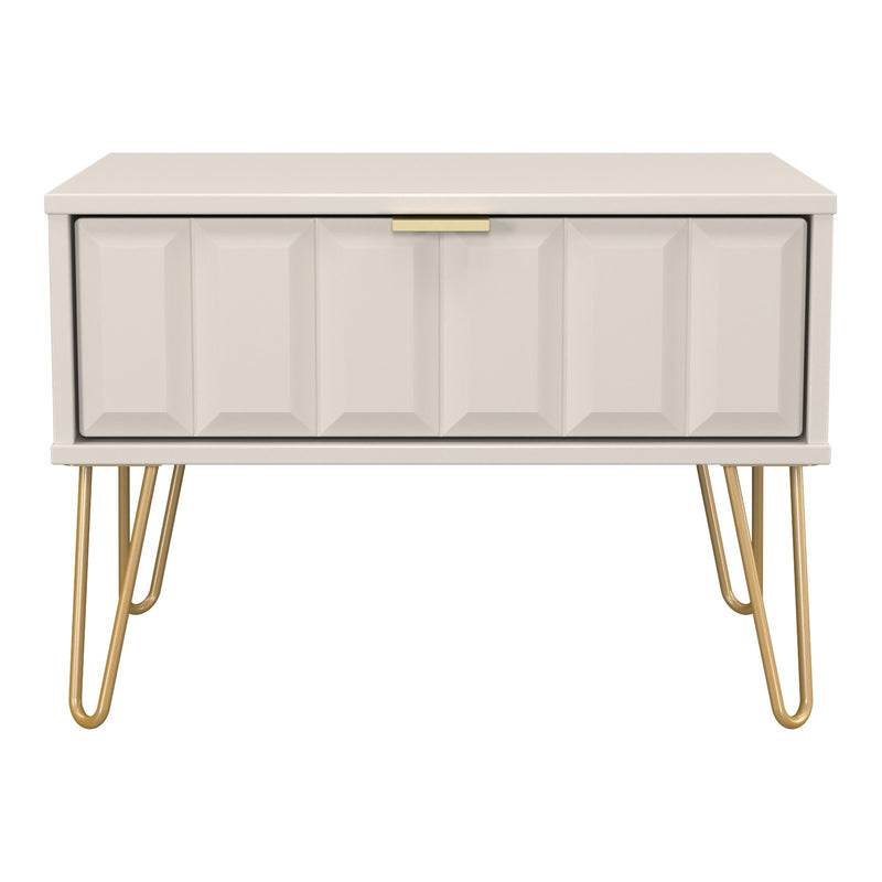 Cube 1 Drawer Wide Bedside Cabinet