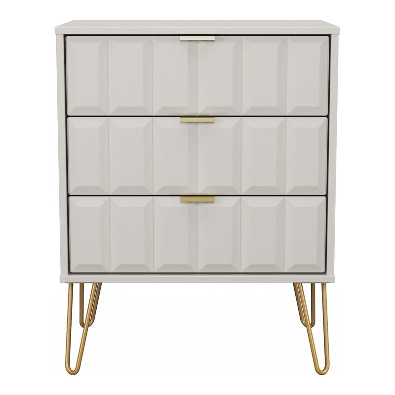 Cube 3 Drawer Midi Chest of Drawers