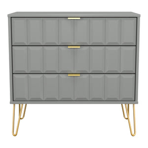 3 Drawer Wide Chest of Drawers