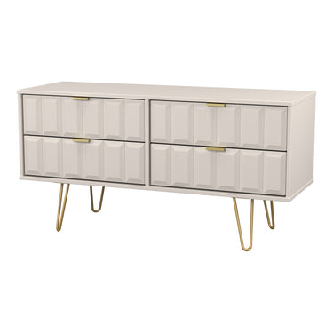 Cube 4 Drawer Bed Box in Kashmir Matt, angled view