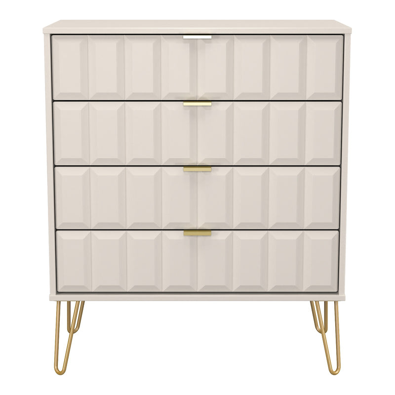 Cube 4 Drawer Wide Chest of Drawers