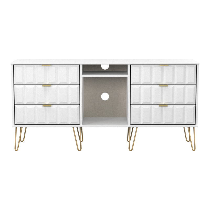 Cube 6 Drawer Wide Sideboard