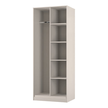 Cube Open Wardrobe in Kashmir Matt, angled view