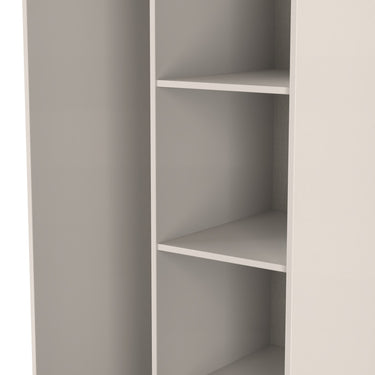 Cube Open Wardrobe in Kashmir Matt, close-up of the open shelving