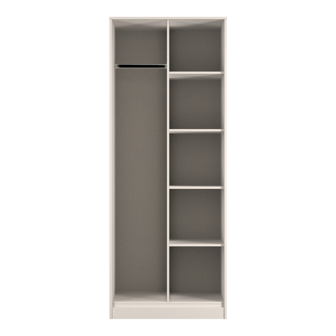 Cube Open Wardrobe in Kashmir Matt, front view
