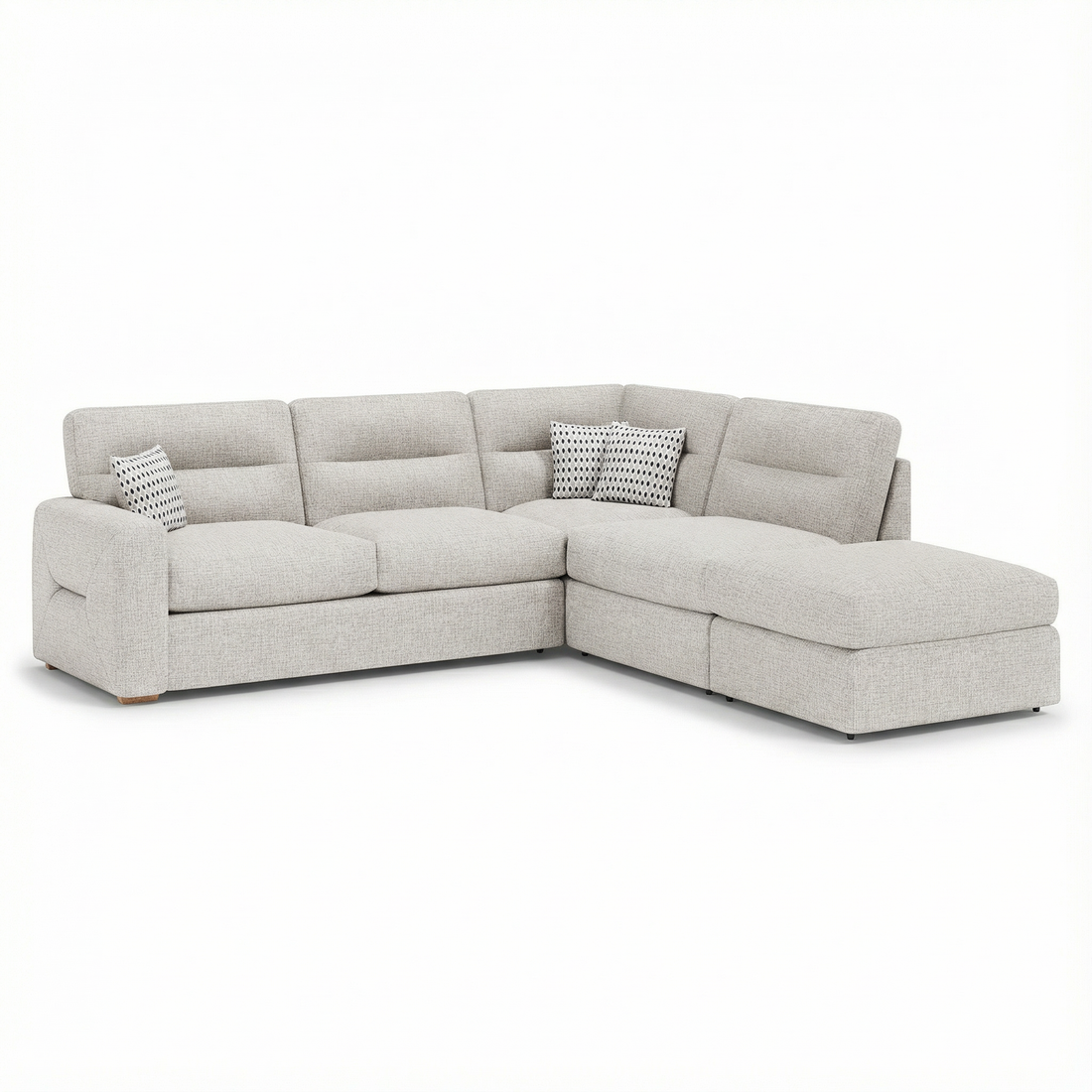 Rosie 2 Corner 1 Chaise Footstool Sofa