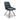 Denham Leather Effect Swivel Dining Chair - Midnight Blue – studio view 1