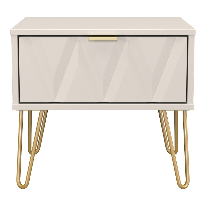 Diamond 1 Drawer Bedside Cabinet