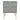 Diamond 2 Drawer Bedside Cabinet in Dusk Grey with gold hairpin legs, front view