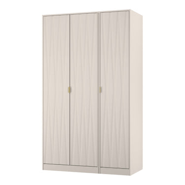 Diamond 3 Door Wardrobe in Kashmir Matt, angled view