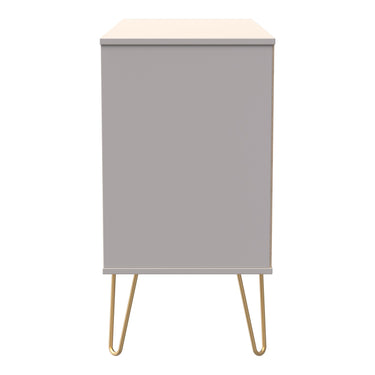 Diamond 3 Drawer Sideboard in Kashmir Matt, side view