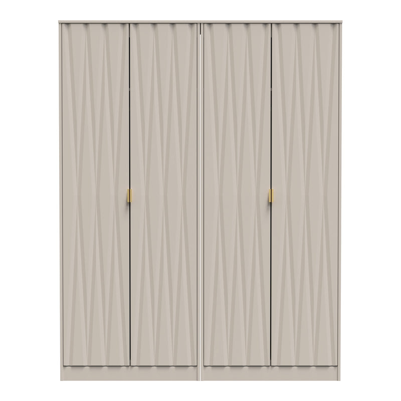 Diamond 4 Door Wardrobe