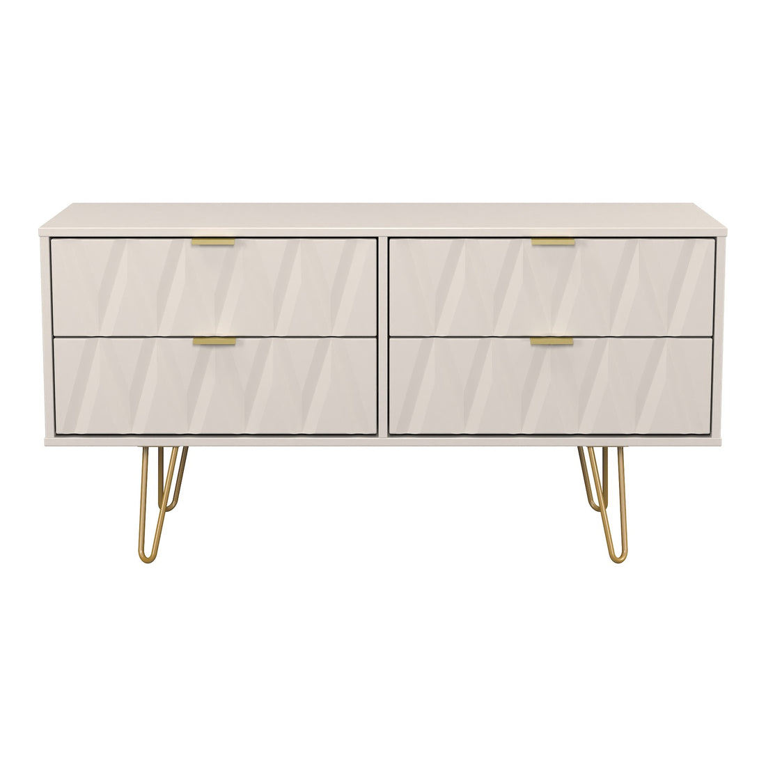 Diamond 4 Drawer Bed Box in Kashmir Matt, front view