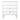 Diamond 4 Drawer Wide Chest of Drawers in White Matt with gold hairpin legs, front view