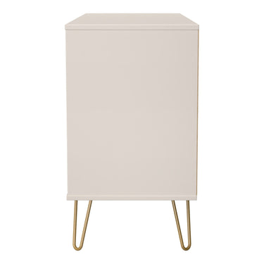 Diamond 6 Drawer Double Chest of Drawers in Kashmir Matt, side view