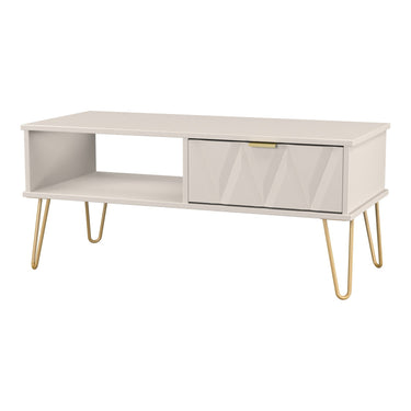 Diamond Coffee Table in Kashmir Matt, angled view