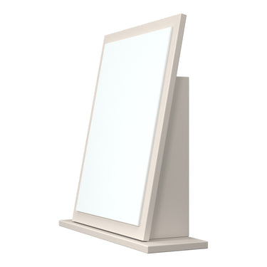 Diamond Dressing Table Mirror in Kashmir Matt, angled side view