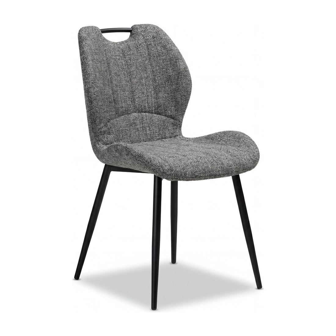 Dion Fabric Dining Chair - Graphite – studio view 1