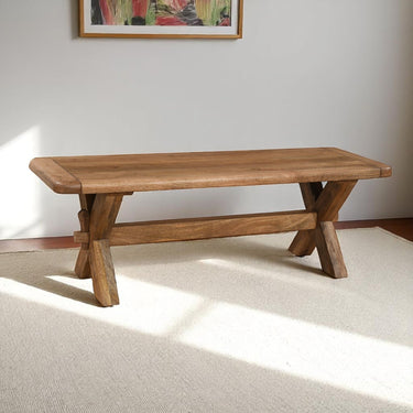 Dunmore Mango Wood 1.35m Dining Bench - view 3
