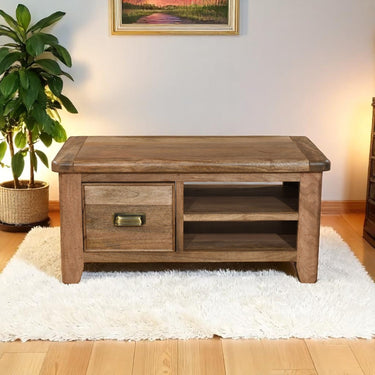 Dunmore Mango Wood Coffee Table / TV Unit - view 4
