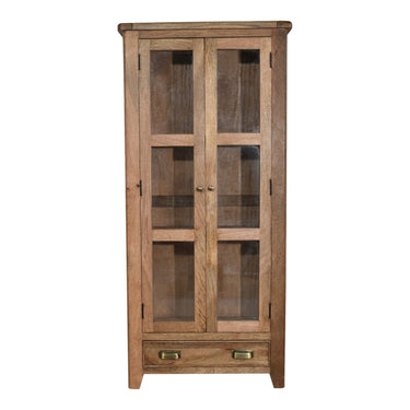 Dunmore Mango Wood Glazed Display Cabinet - view 2