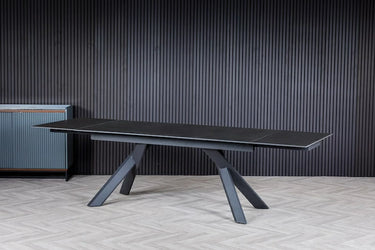 Raul Double End Extending Ceramic Dining Table (180+50+50cm)