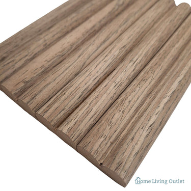 Flexible Wall Panels - 240cm x 60cm (2 Pack) – Walnut / Reed