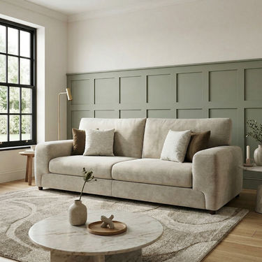 Franco Range - 3 Seater Split Fabric Sofa - View 14