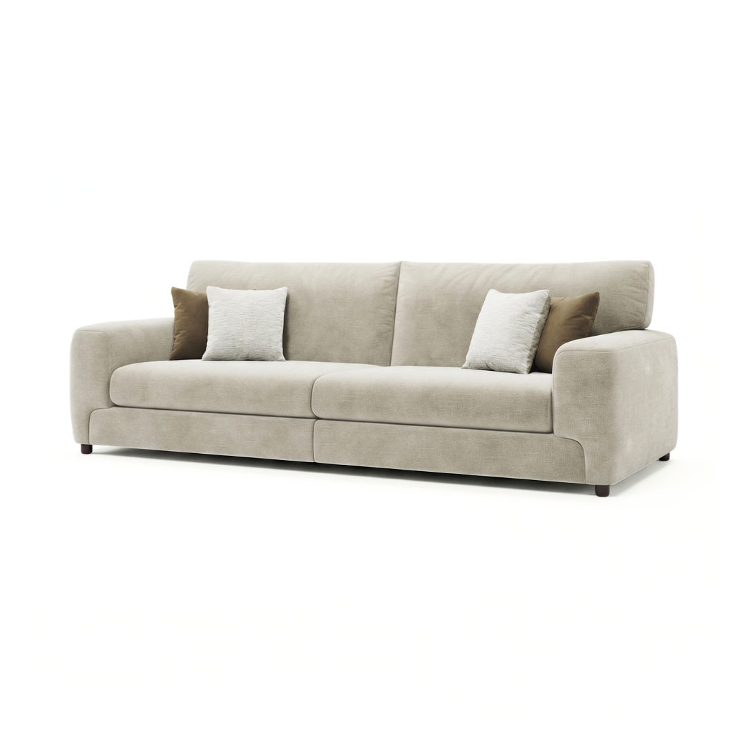 Franco Range - 4 Seater Split Fabric Sofa - View 1
