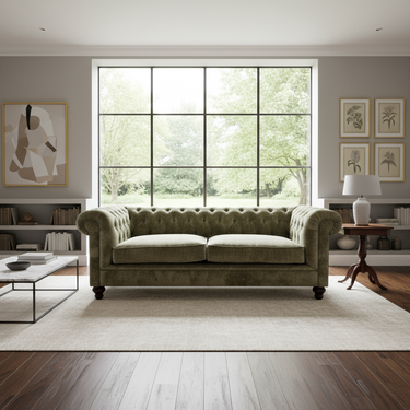 Charles 3 Seater Chesterfield Handcrafted British Sofa