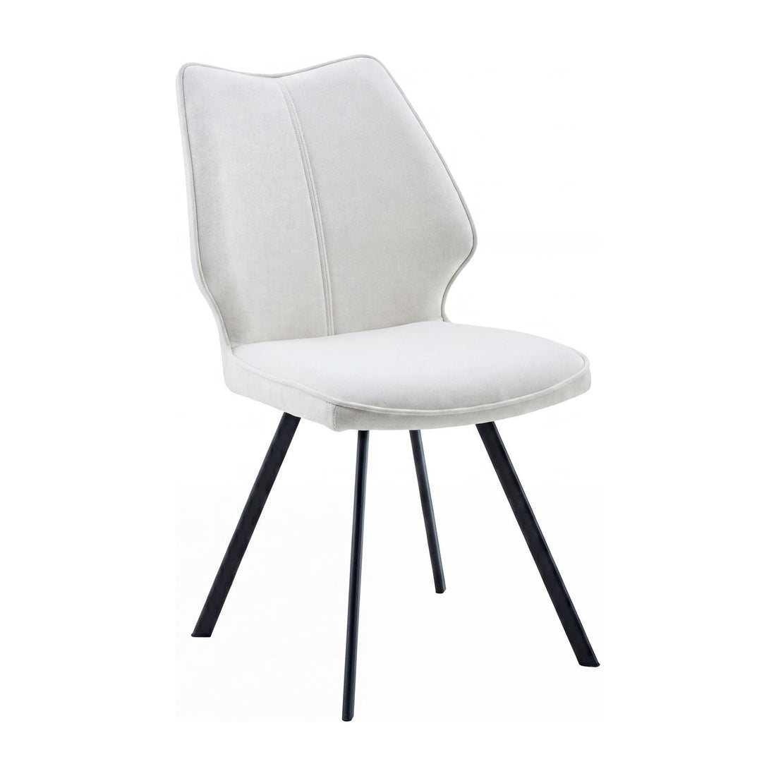 Greer Fabric Swivel Dining Chair - Camel – studio view 1