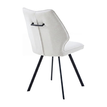 Greer Fabric Swivel Dining Chair - Camel – studio view 2
