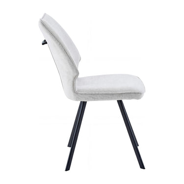 Greer Fabric Swivel Dining Chair - Camel – studio view 3