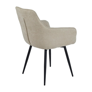 Hadley Fabric Dining Chair - Beige – studio view 2