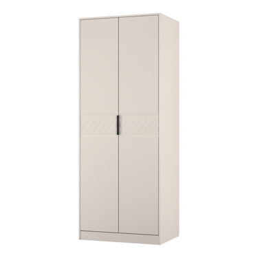 Harlequin 2 Door Wardrobe in Kashmir Matt, angled view