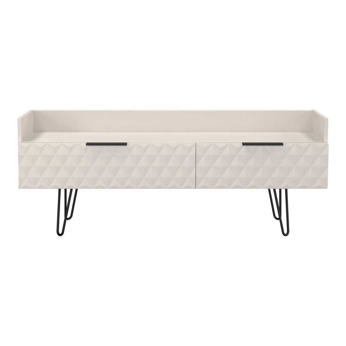 Harlequin 2 Drawer TV Unit in Kashmir Matt, front view