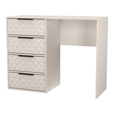 Harlequin 4 Drawer Desk in Kashmir Matt, angled view