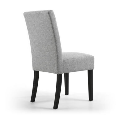 Moberly Waffle Linen Effect Silver Grey Dining Chair