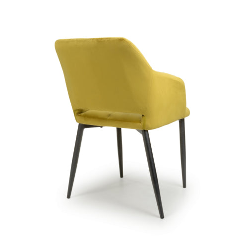 Nero Brushed Velvet Dining Chair