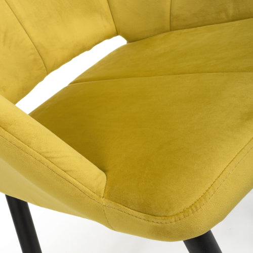 Nero Brushed Velvet Dining Chair