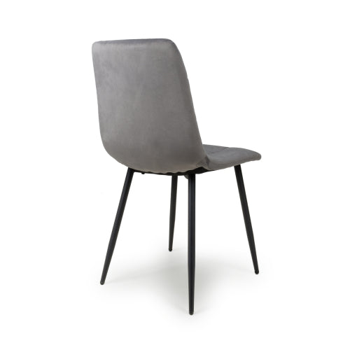 Lisbon Brushed Velvet Grey or Blue Dining Chair