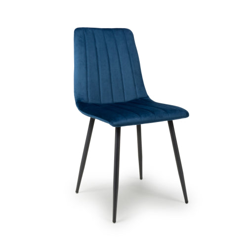 Lisbon Brushed Velvet Grey or Blue Dining Chair