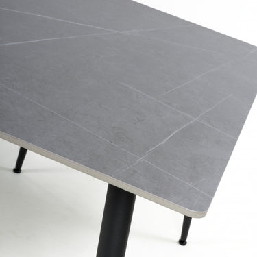 Carlo 80cm Square Grey Granite Dining Table