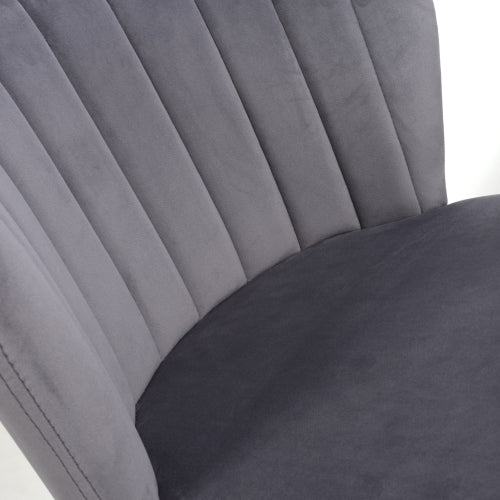 Sigma Brushed Velvet Fabric Bar Stool