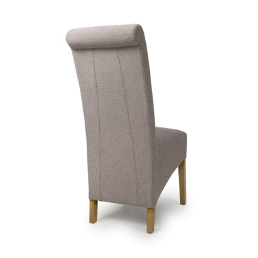 Trista Weave Mocha High Back Fabric Dining Chair