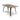 Curved Edge Dining Table Black Legs 4 Chair set colour