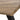 Curved Edge Dining Table Black Legs Discount Brown 1.6m Size